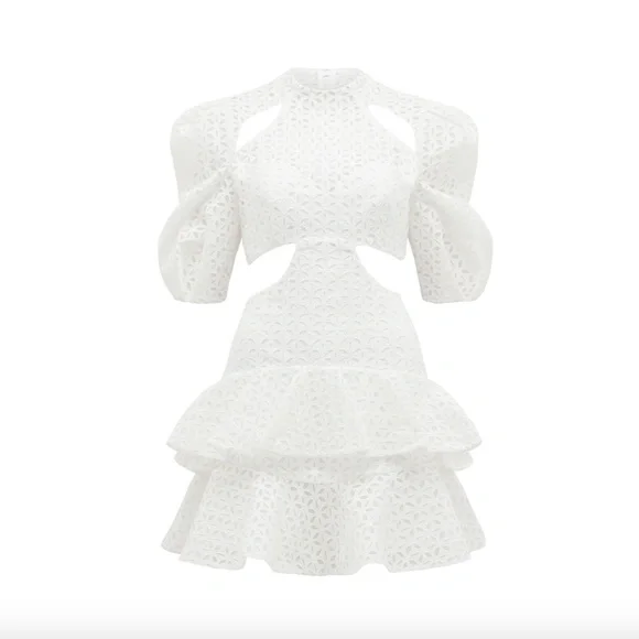 New Anthropologie BHLDN Thurley Wedding Dress Lace CutOut